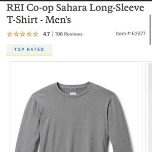 REI Sahara base layer long-sleeve size L men’s